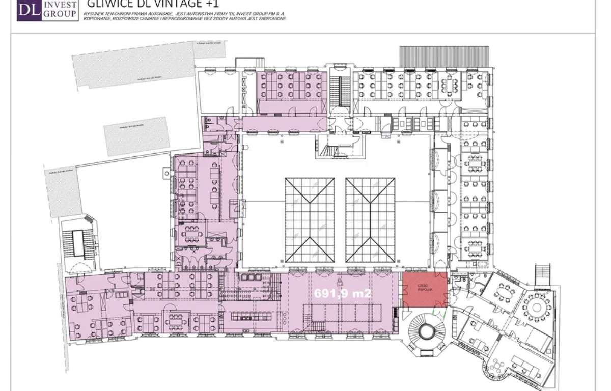 Biuro do wynajęcia, Gliwice, 691.0 m2