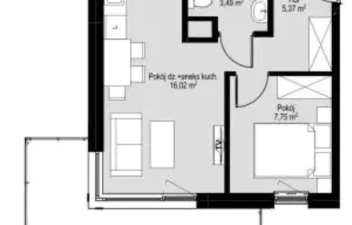 Apartment for rent, Kraków, Prądnik Czerwony, 33.0 sqm, 3300.0 PLN