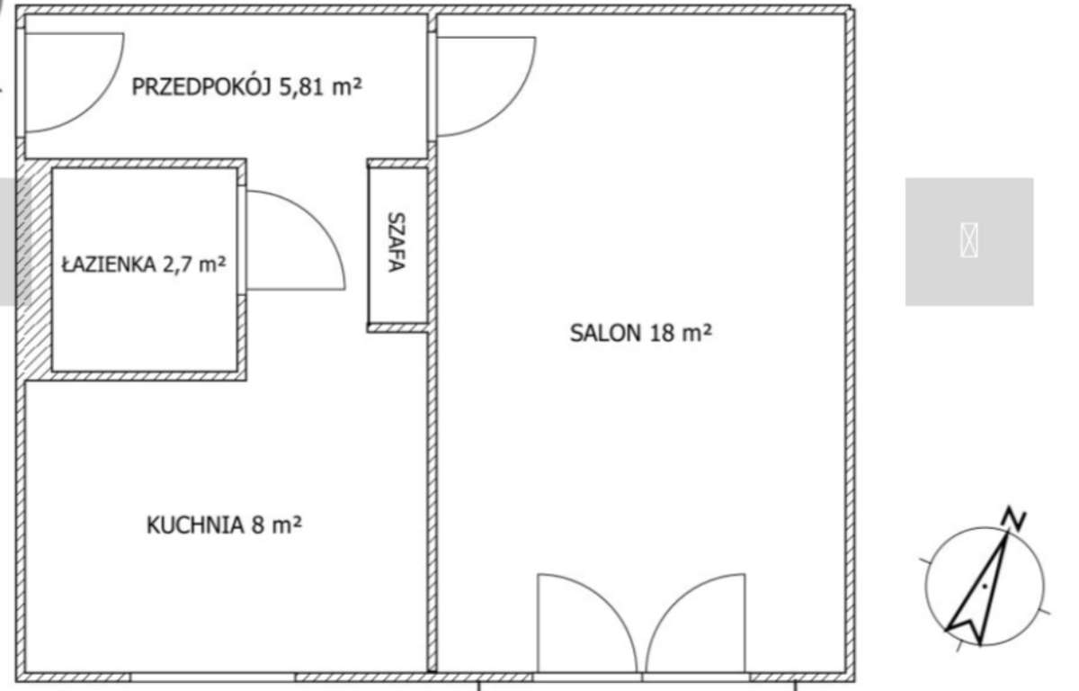 Apartment for rent, Kraków, Nowa Huta, 35.0 sqm, 1900.0 PLN