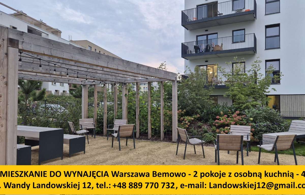 Apartment for rent, Warszawa, Bemowo, 41.0 sqm, 3850.0 PLN