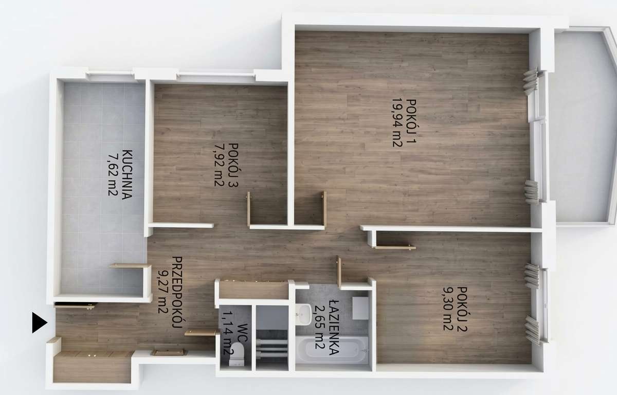 Apartment for rent, Kraków, Mistrzejowice, 57.0 sqm, 2900.0 PLN